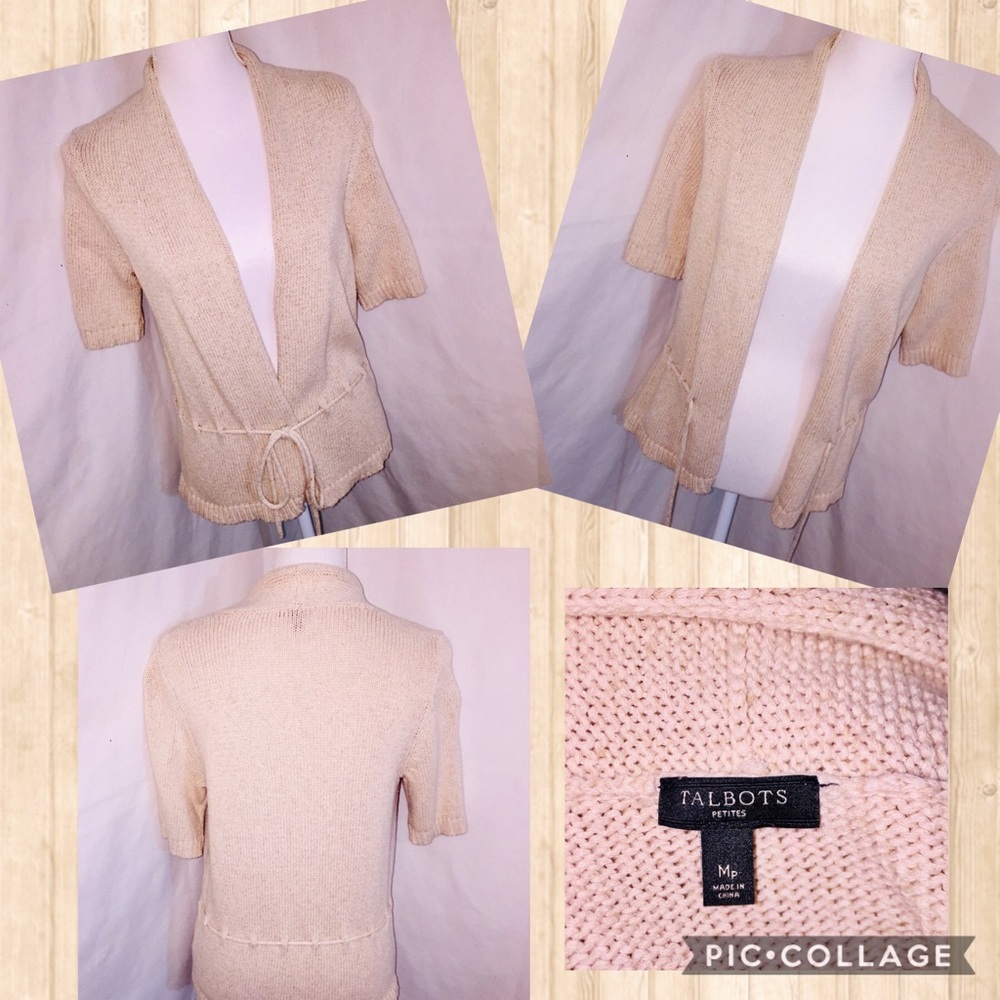 🌾5/$25 Natural Knit Front Tie Sweater🌾